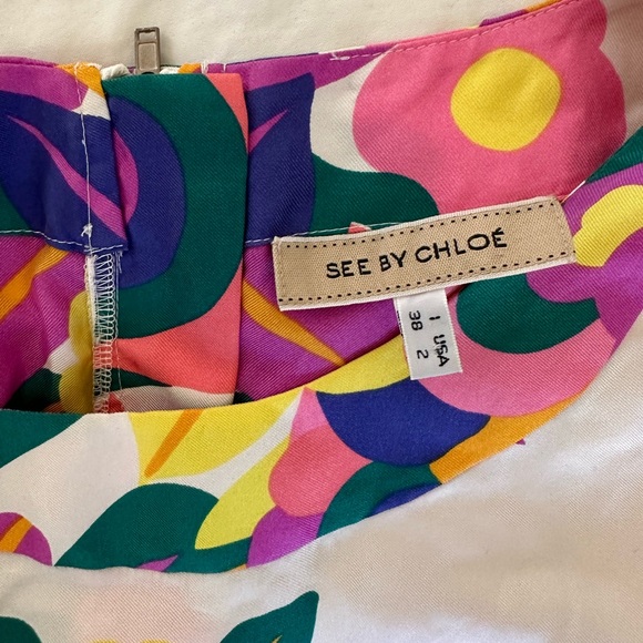 See by Chloe size Small dress, EUC, 100% silk. Pockets 🙌 - Picture 5 of 6